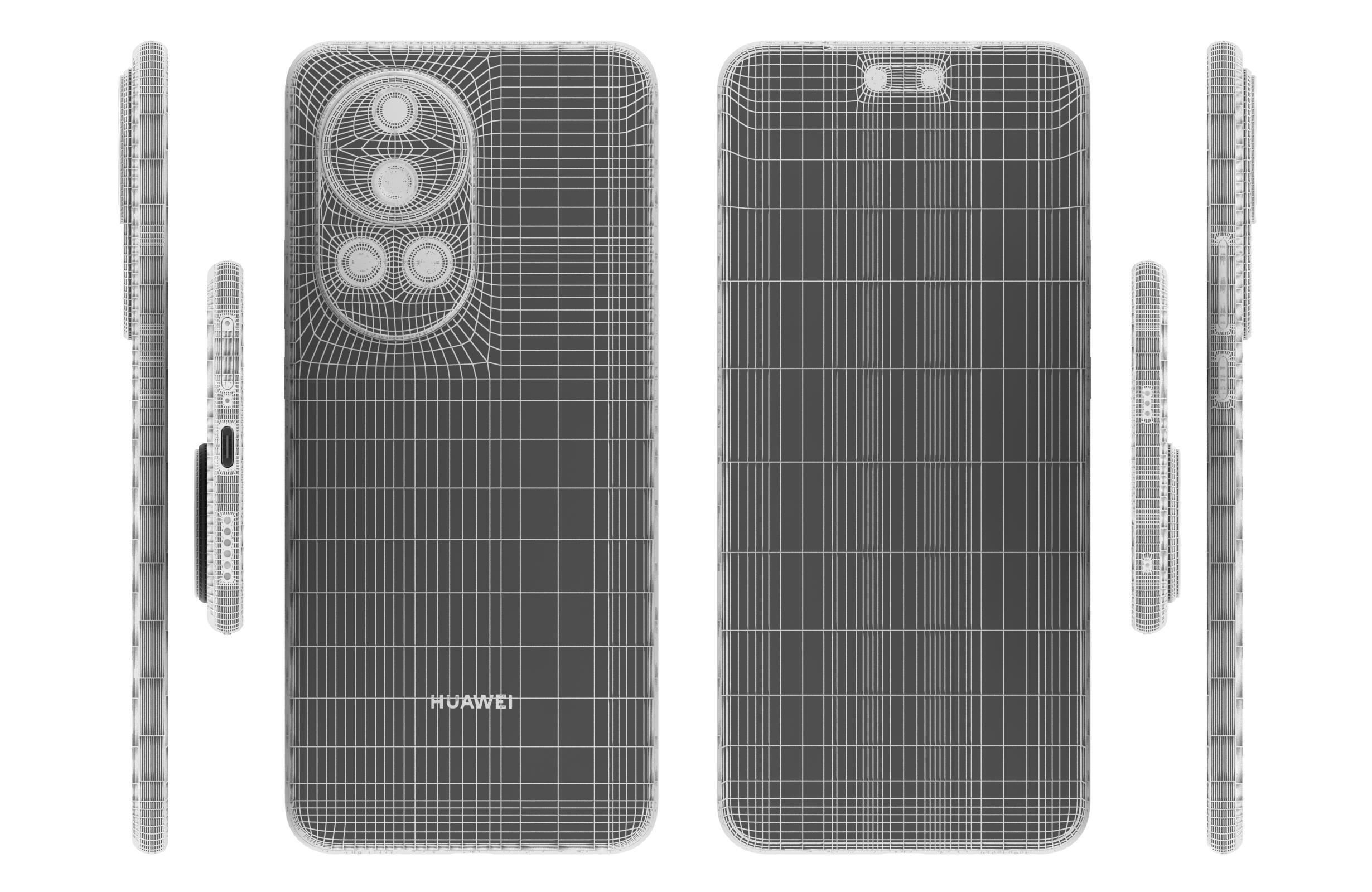 Huawei Nova 12 Pro Blue 3D model_17