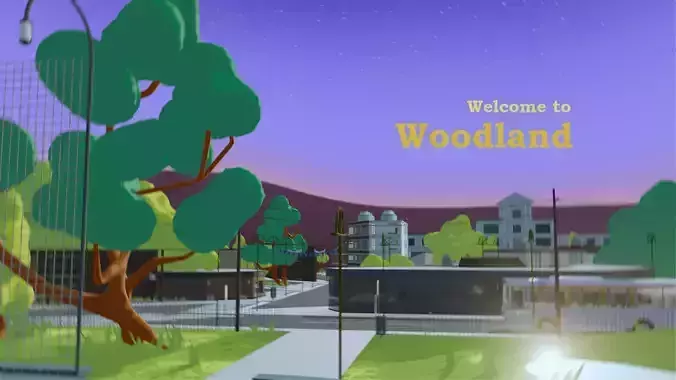 Woodland town