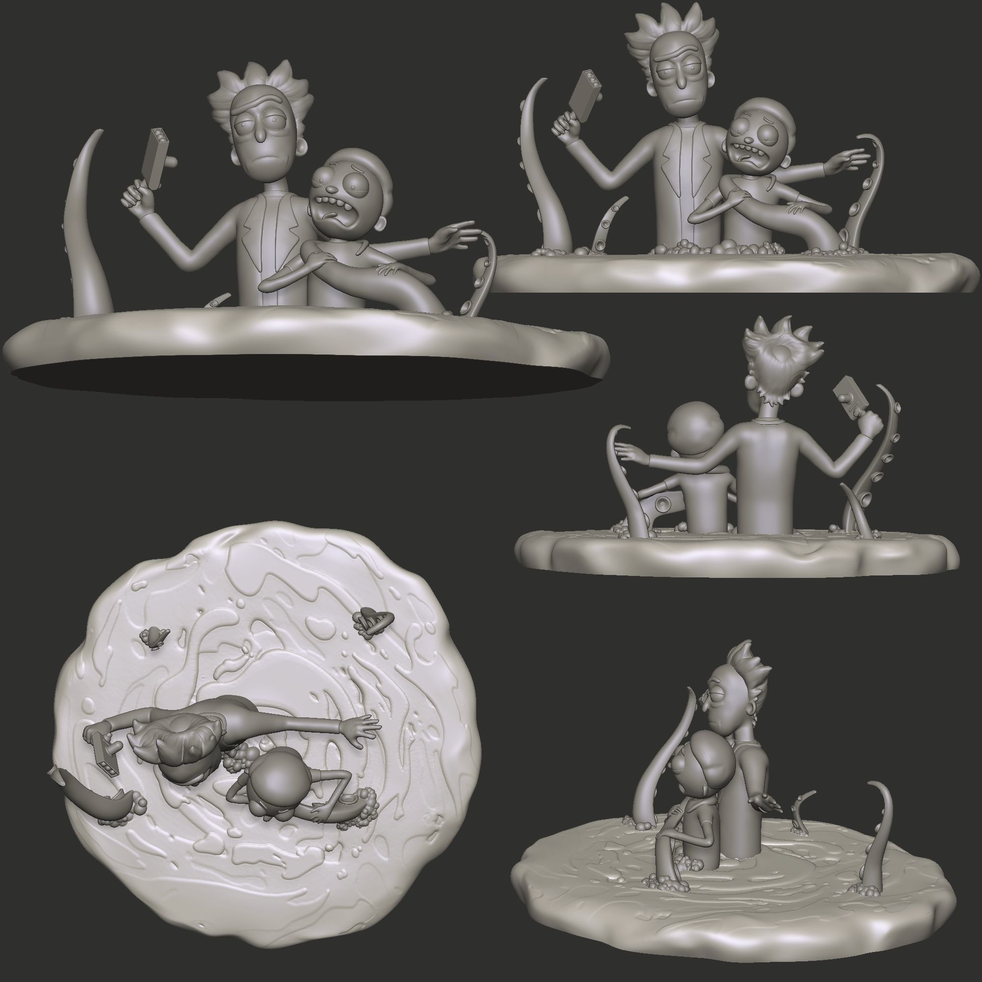 Rick and Morty 3d printable figure 3D print model_2