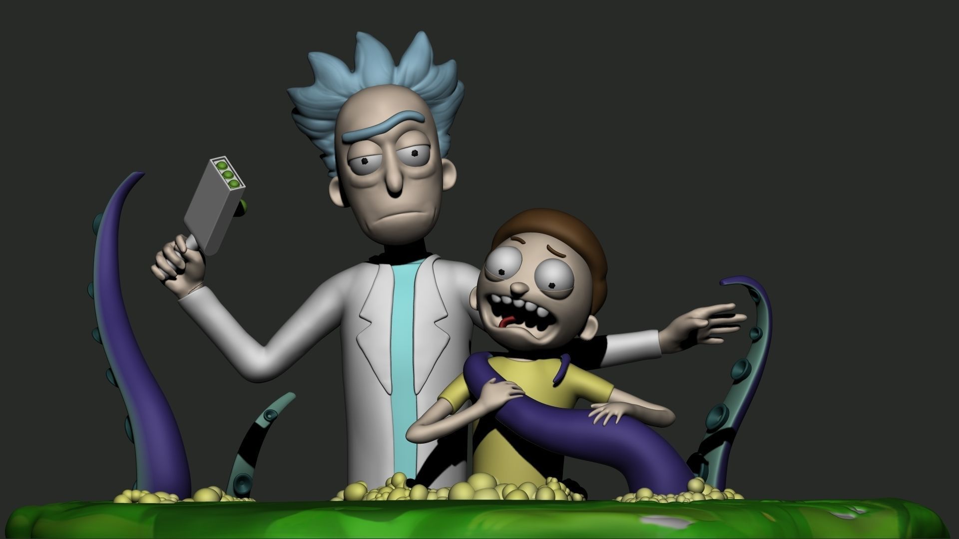 Rick and Morty 3d printable figure 3D print model_1