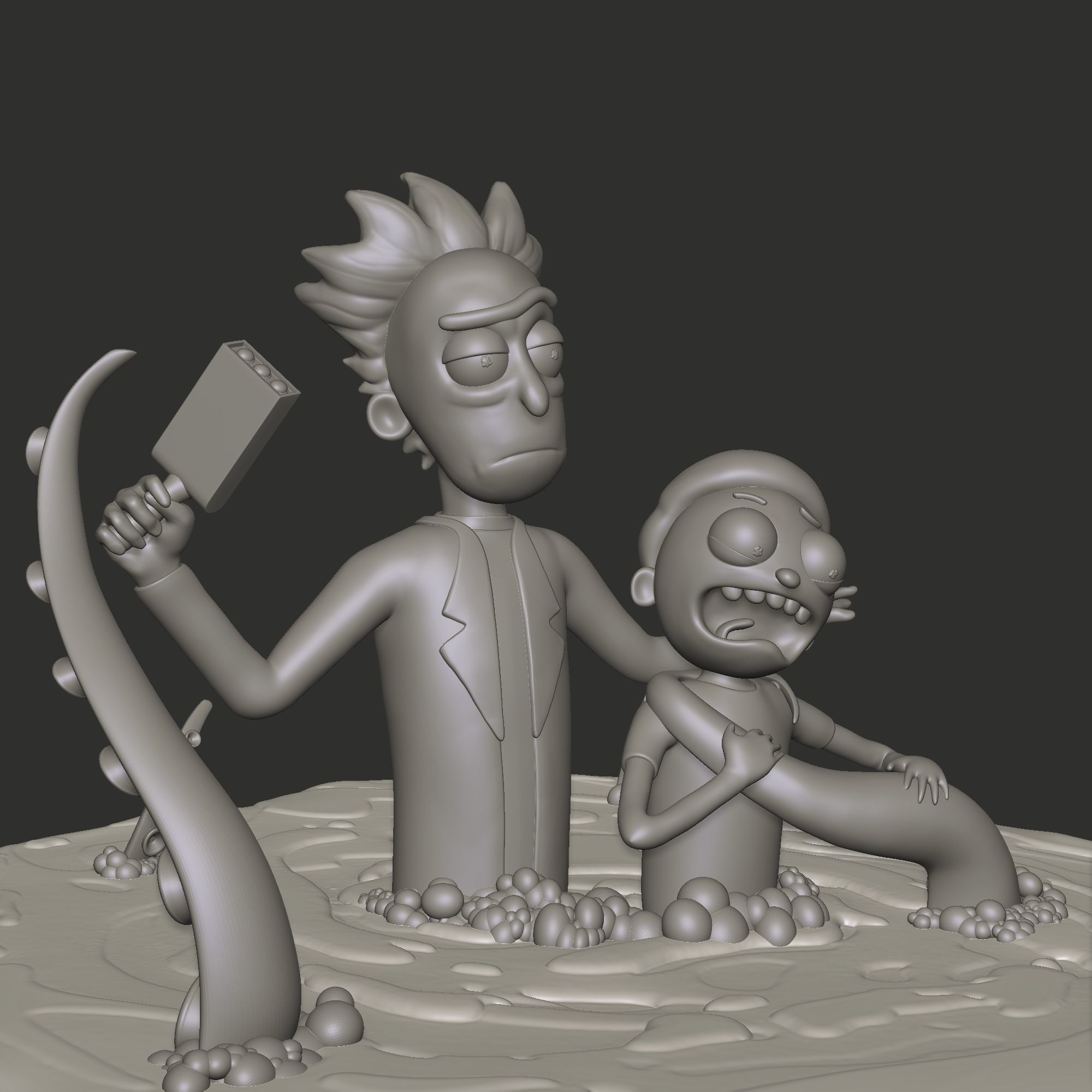 Rick and Morty 3d printable figure 3D print model_7