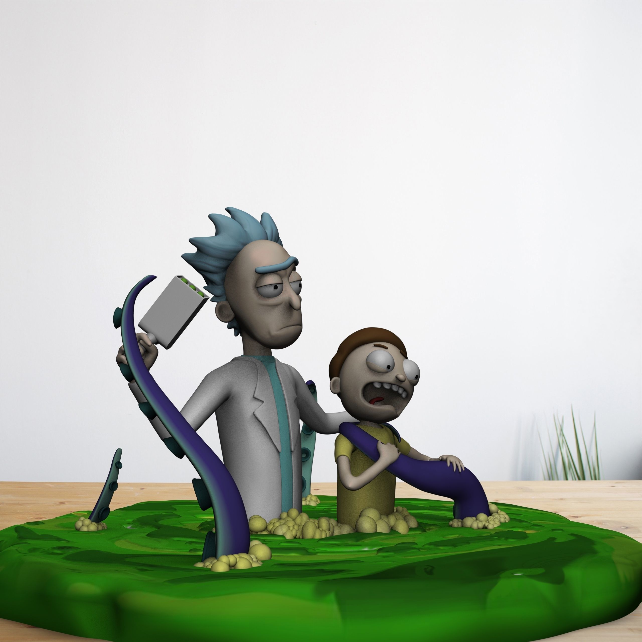 Rick and Morty 3d printable figure 3D print model_9