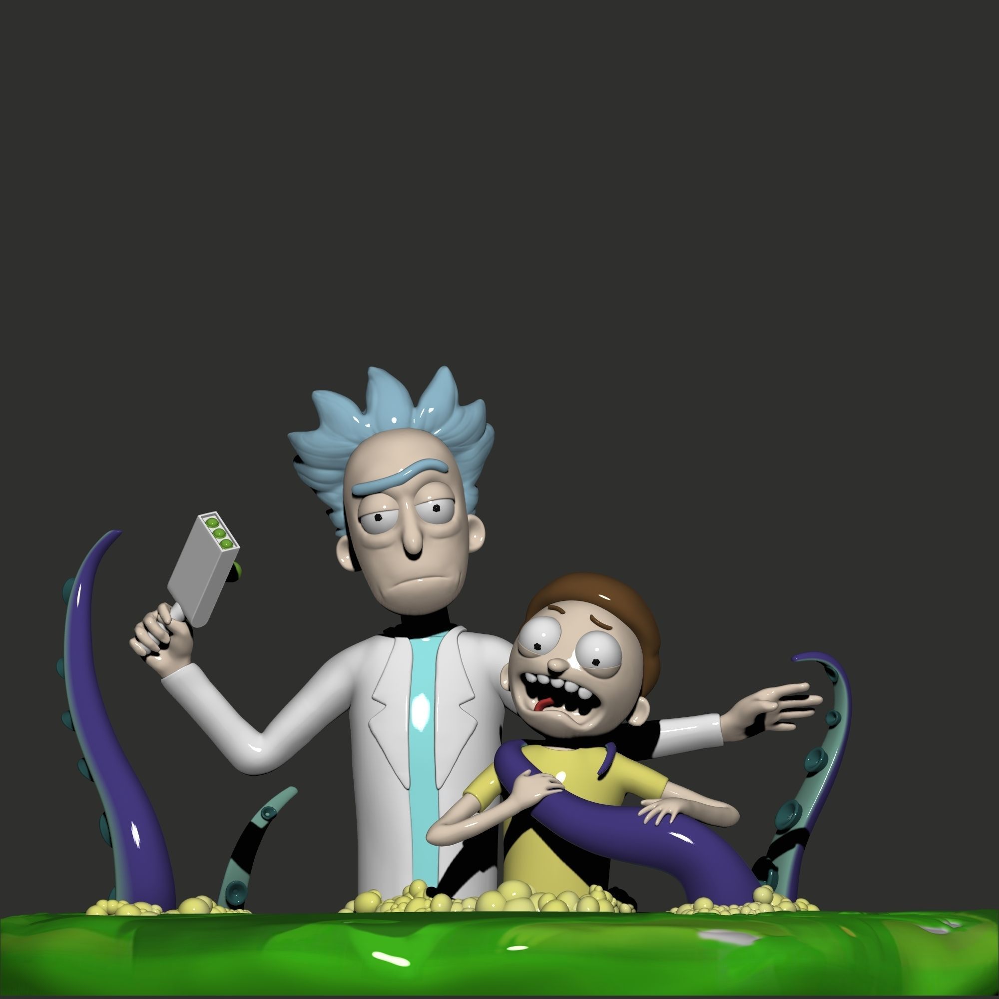 Rick and Morty 3d printable figure 3D print model_4