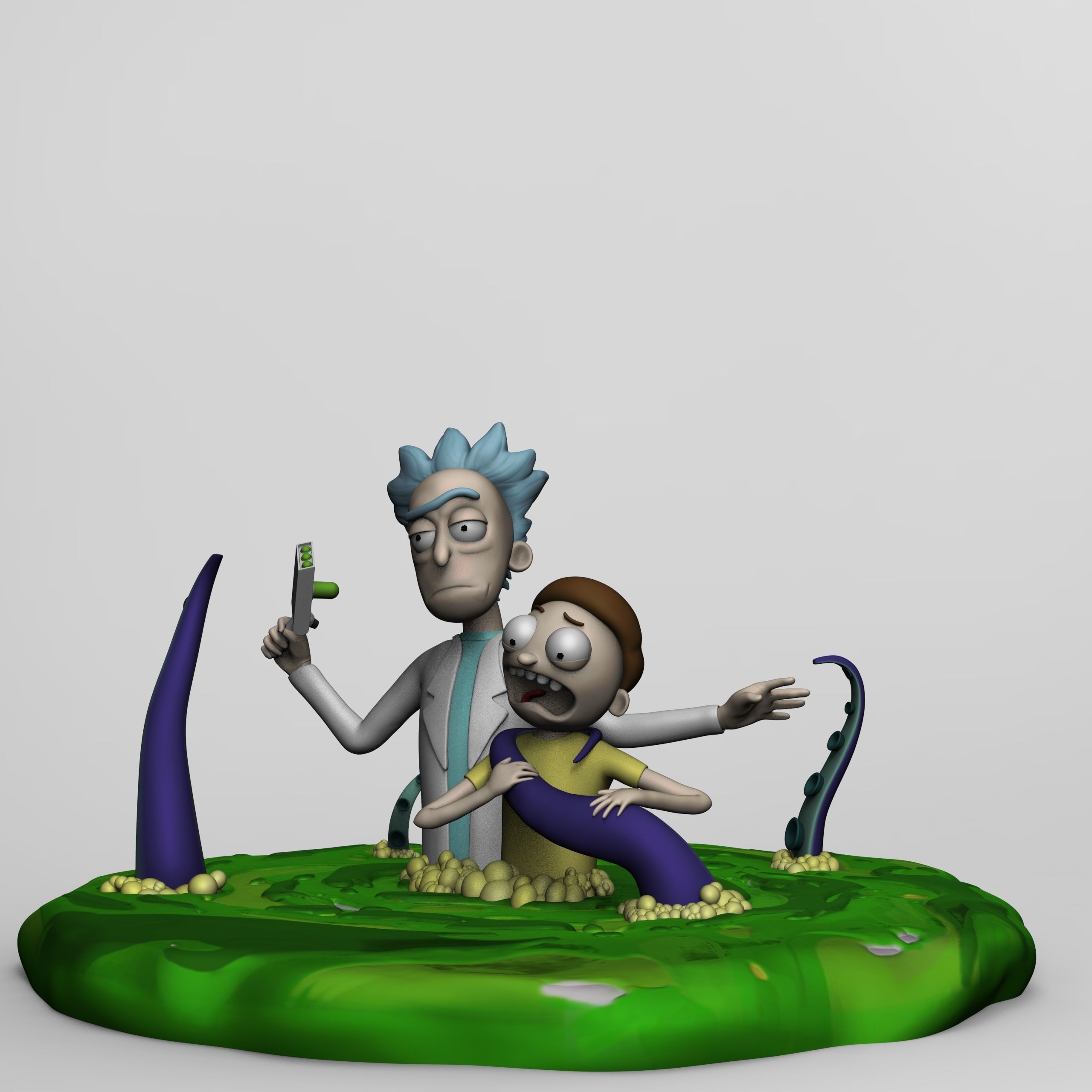 Rick and Morty 3d printable figure 3D print model_8