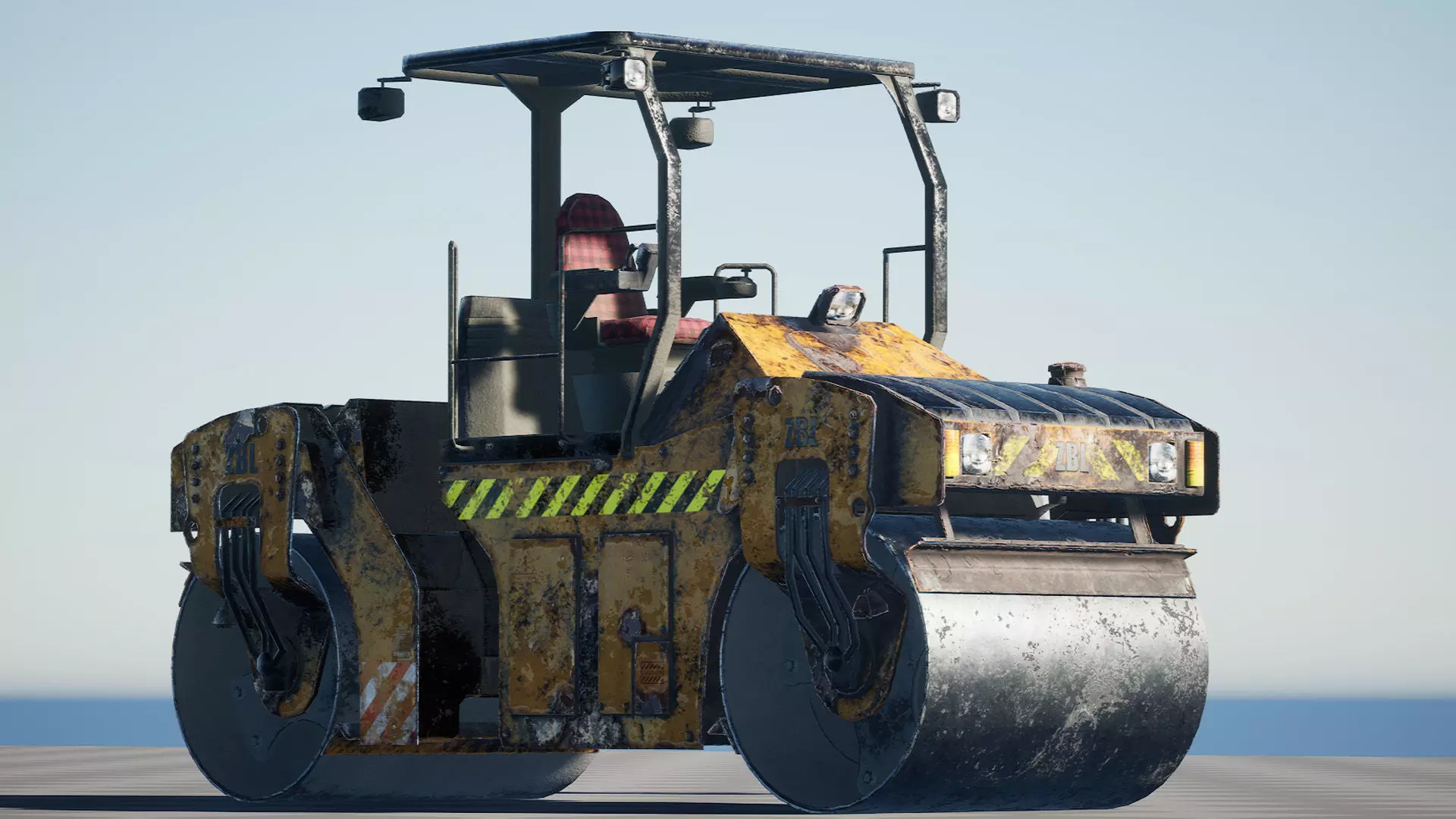 ZBL Asphalt Crusher - Unreal Engine Project Low-poly 3D model