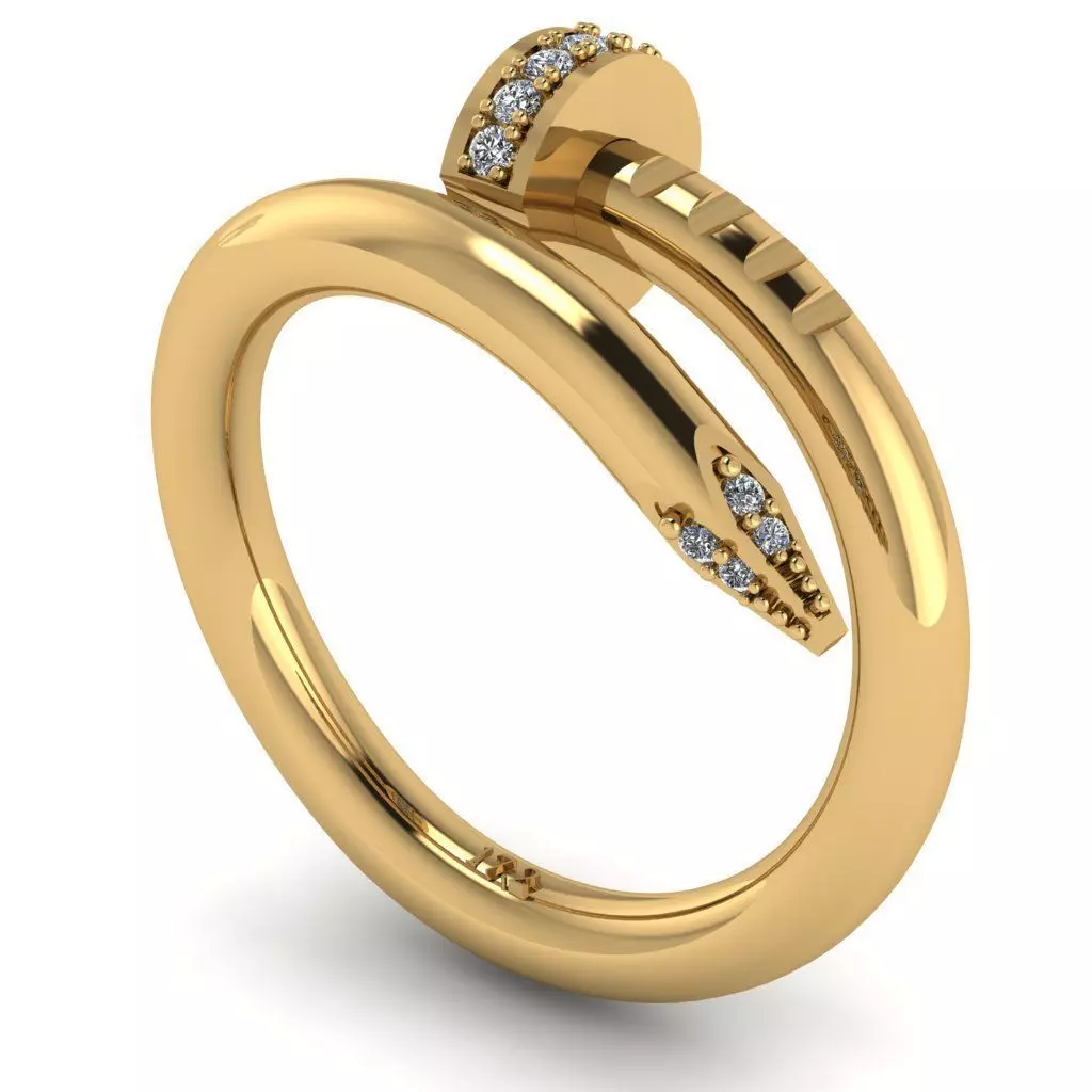 Nail ring 3D print model_0