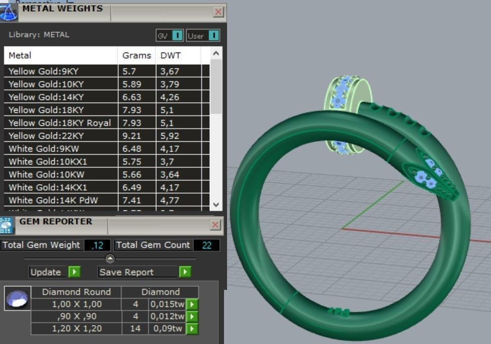 Nail ring 3D print model_3