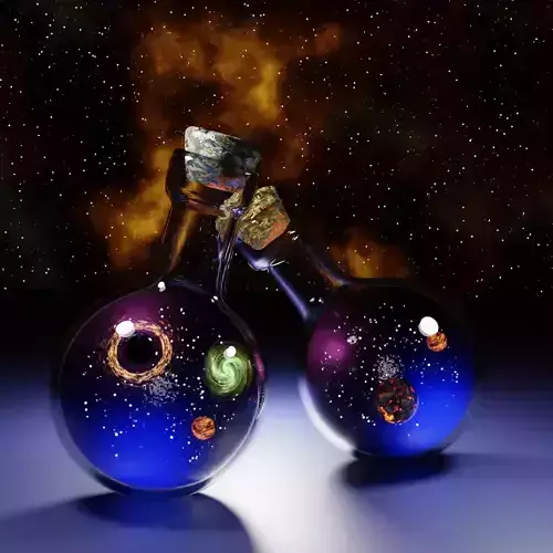 3D Glass Spacebottles