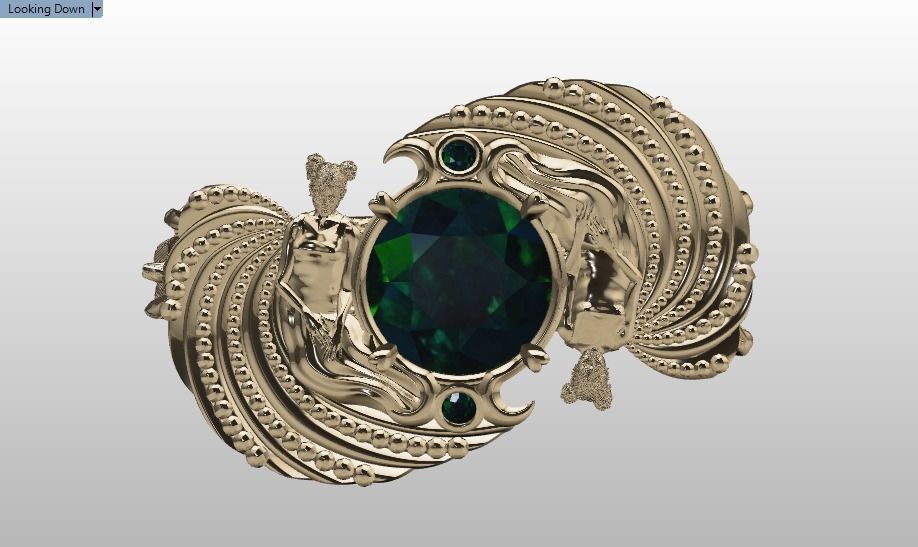 family ring 3D print model_10