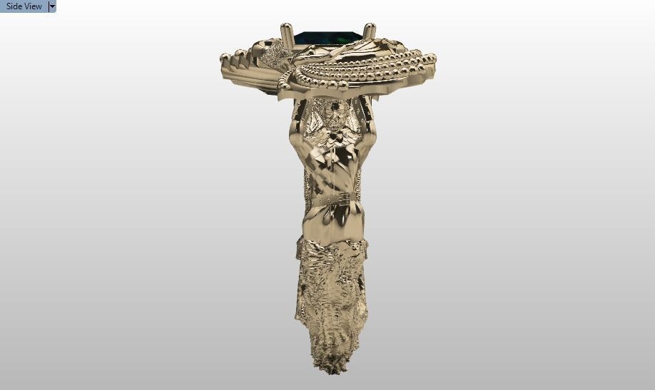 family ring 3D print model_15