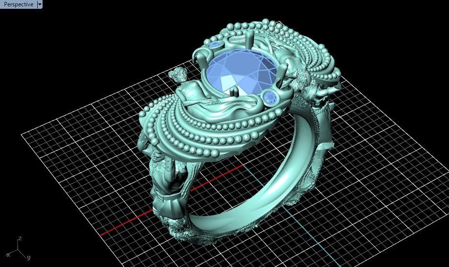 family ring 3D print model_23