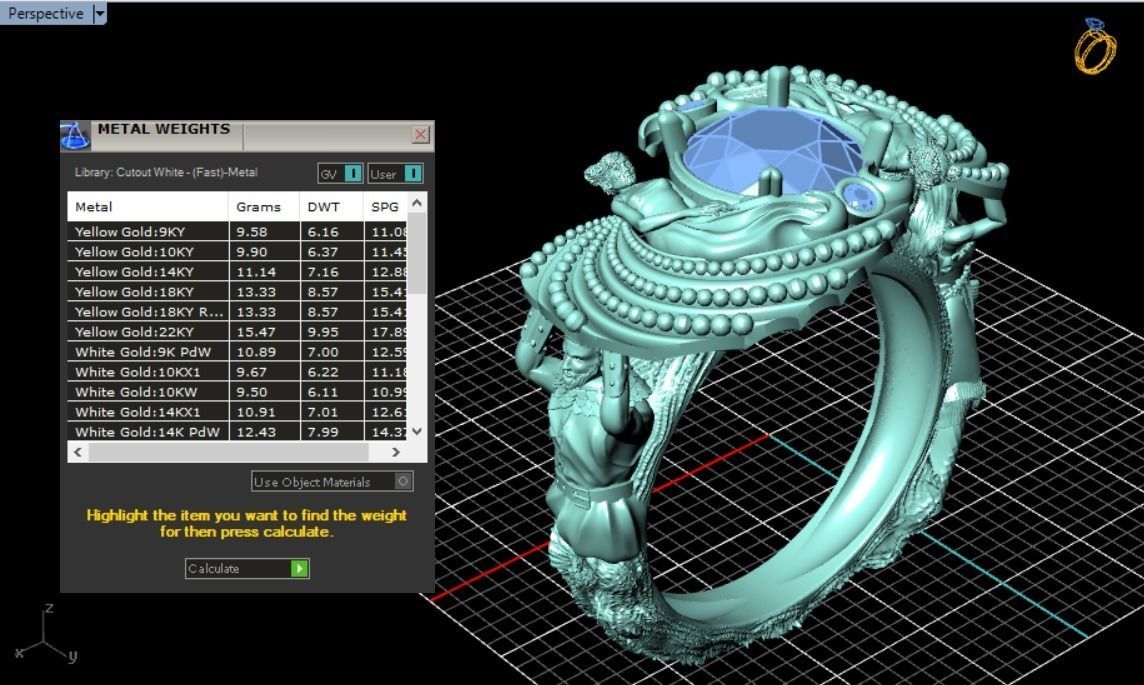 family ring 3D print model_11