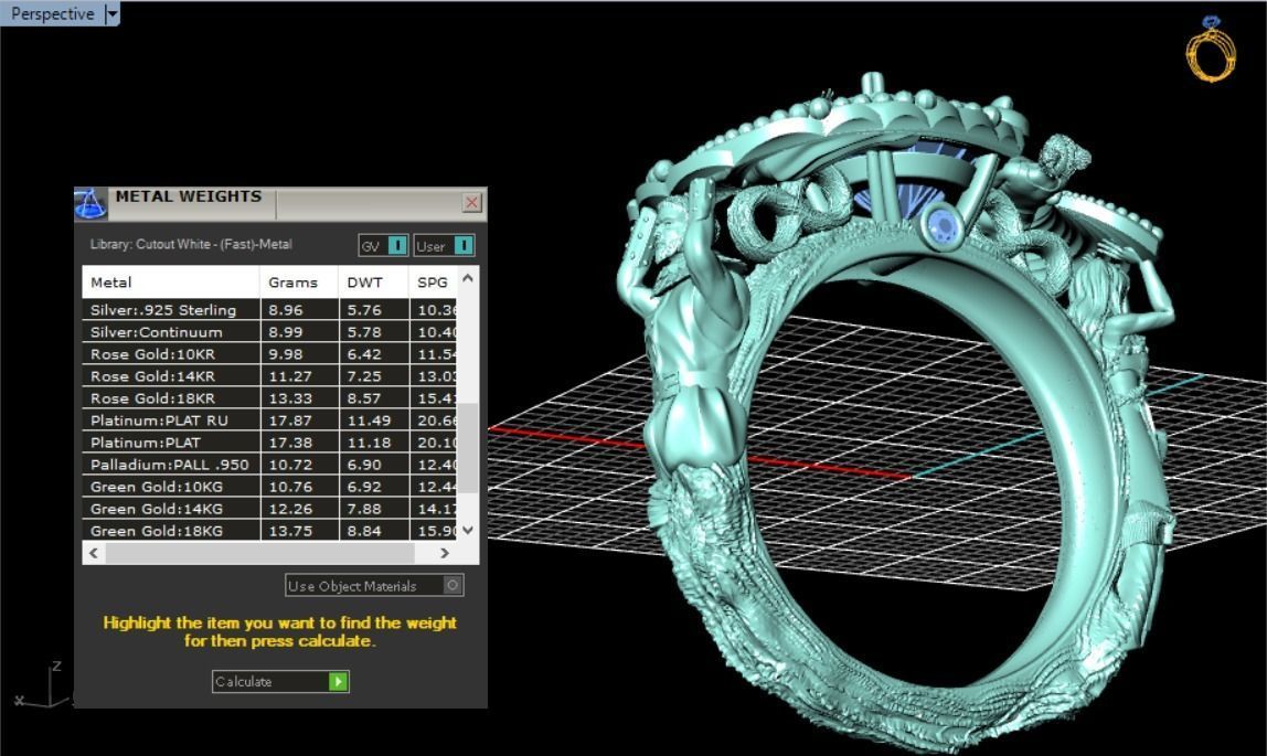 family ring 3D print model_13