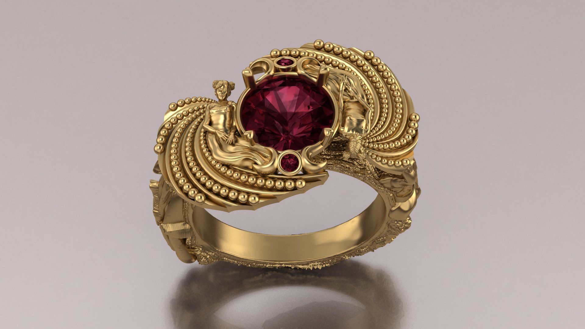 family ring 3D print model_19