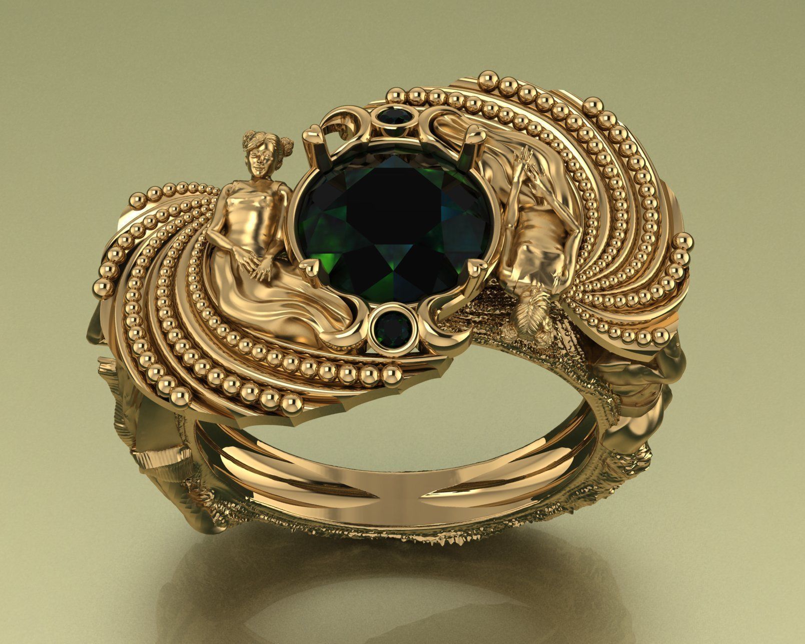 family ring 3D print model_17