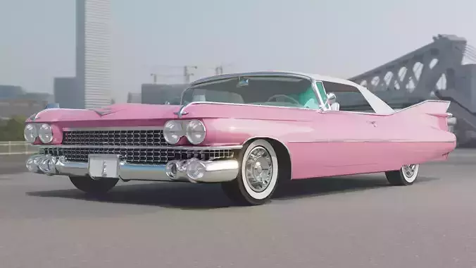 1959 Cadillac Series 62 Soft-top 3D model
