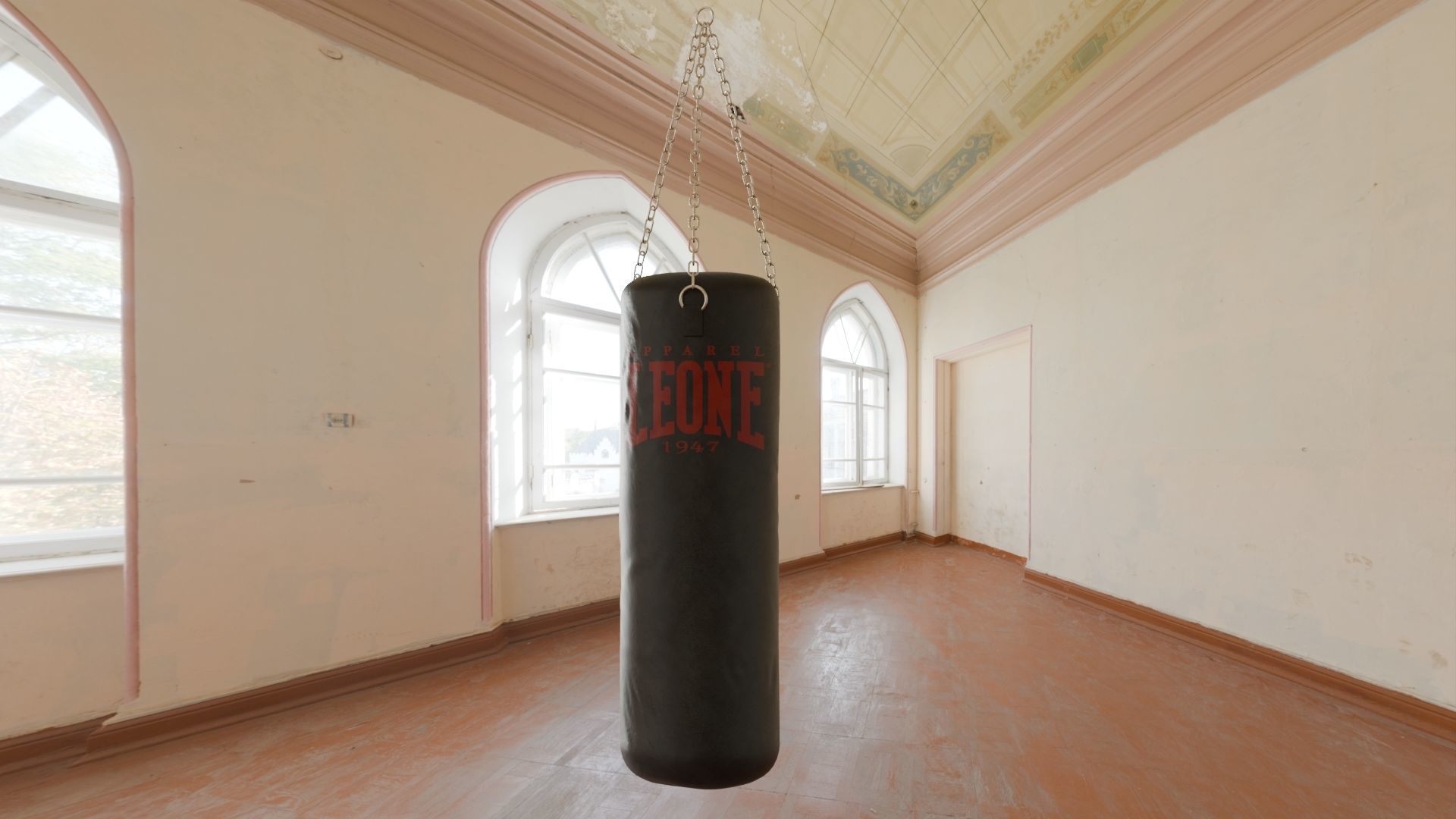 Punch Bag Low-poly 3D model_6