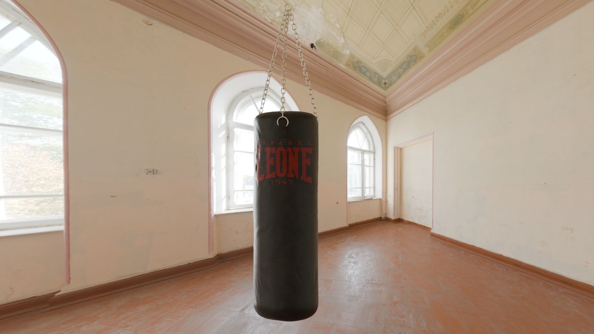 Punch Bag Low-poly 3D model_5