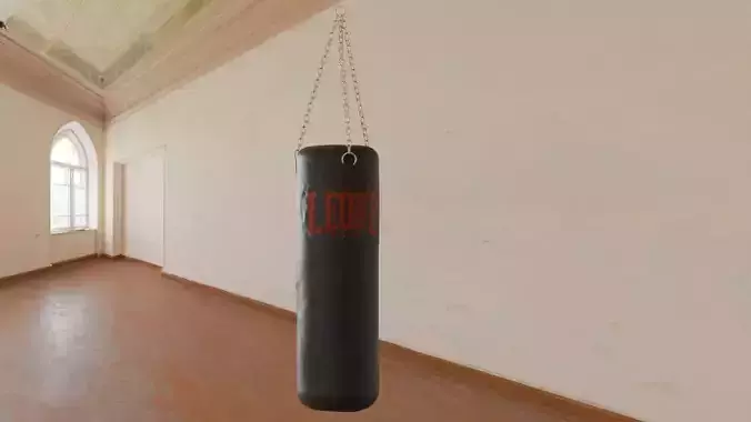 Punch Bag Low-poly 3D model