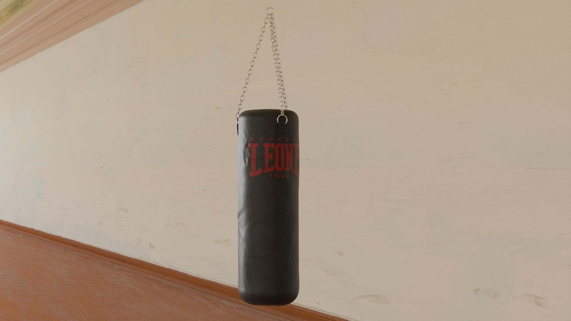Punch Bag Low-poly 3D model_1