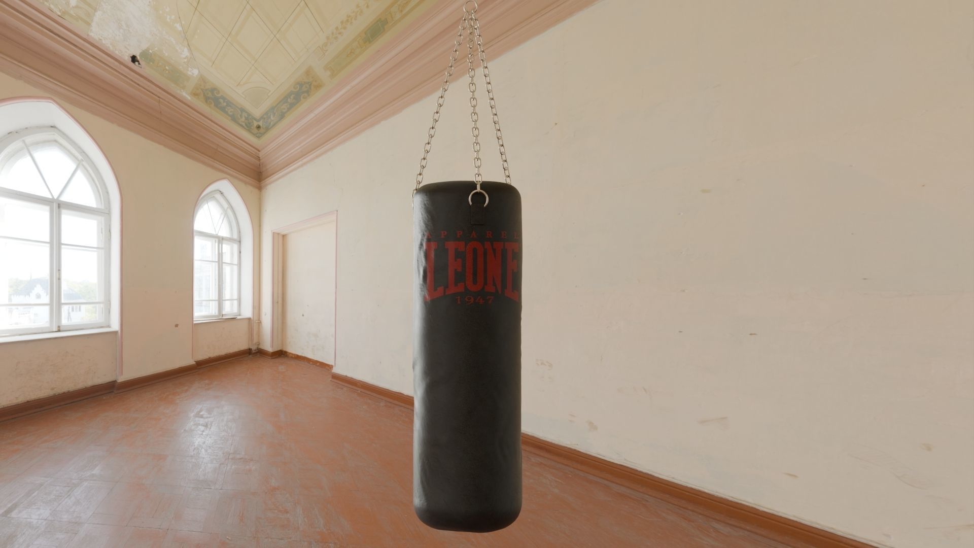 Punch Bag Low-poly 3D model_11