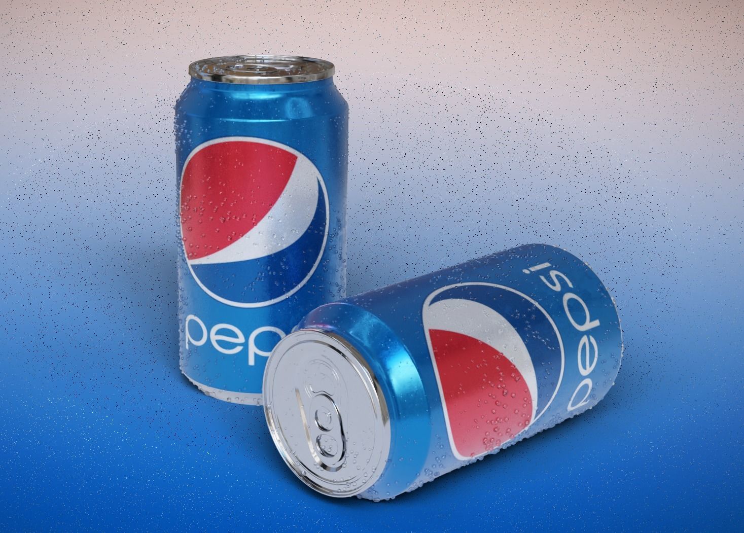 Pepsi can 3D model_2