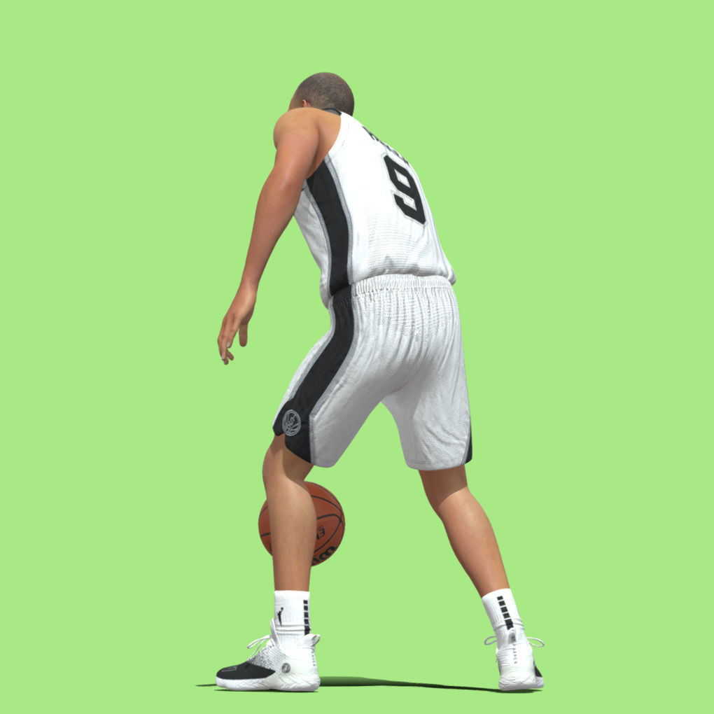 Tony Parker San Antonio Spurs 3D model_4