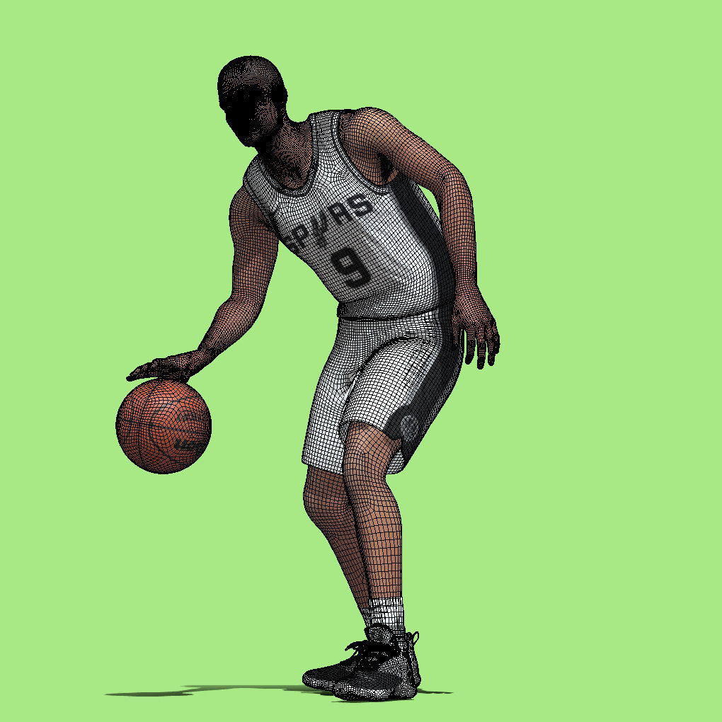 Tony Parker San Antonio Spurs 3D model_8