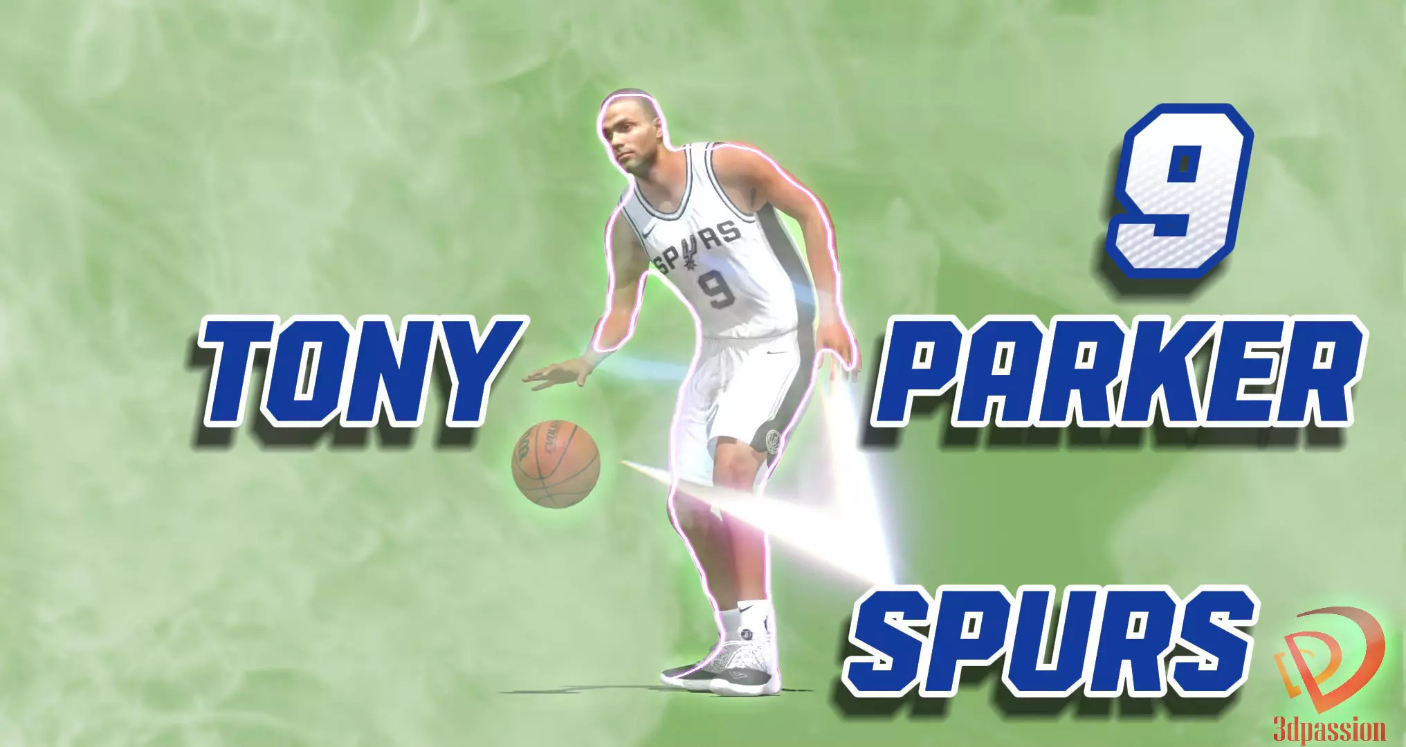 Tony Parker San Antonio Spurs 3D model_0