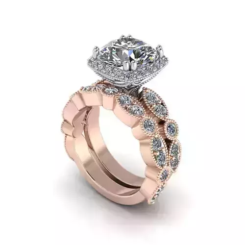 Matching Women Diamond Fashionable Rings R84