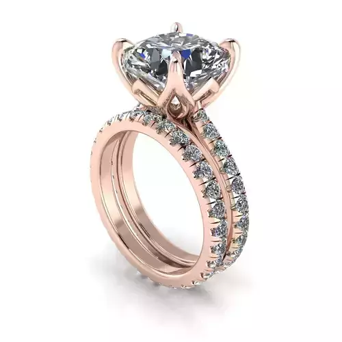 Matching Women Diamond Wedding Ring R66