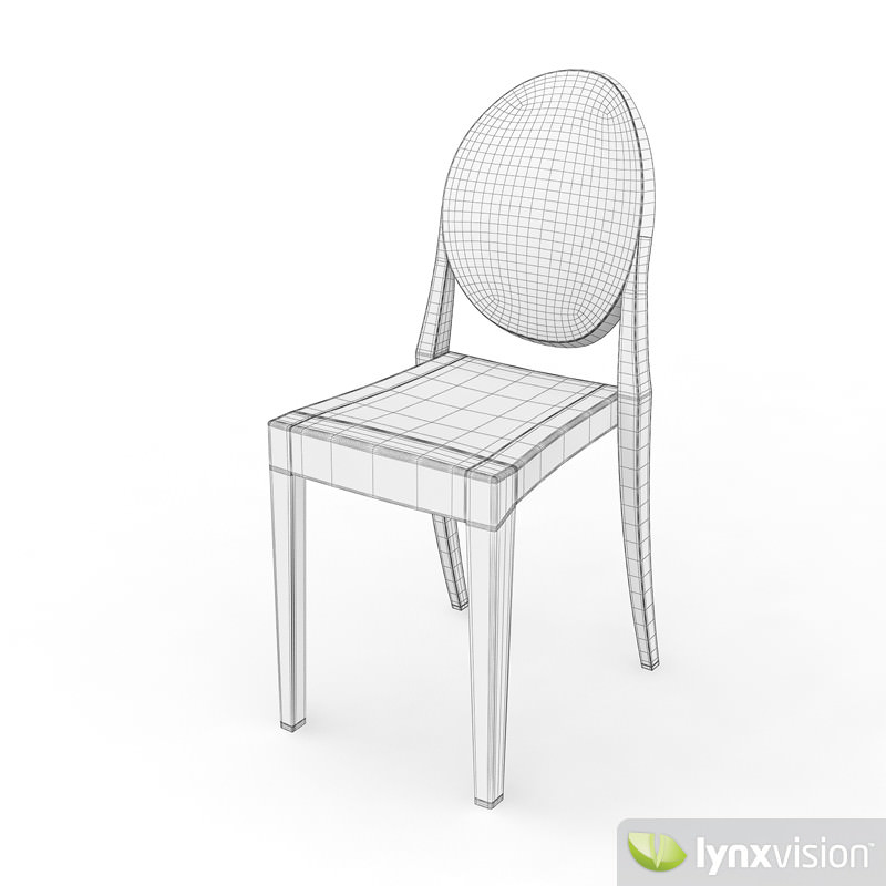Victoria Ghost Chair by Philippe Starck 3D model_6