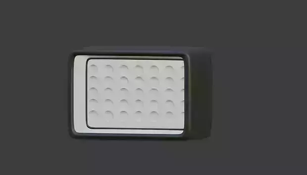 Square LED light 3D model