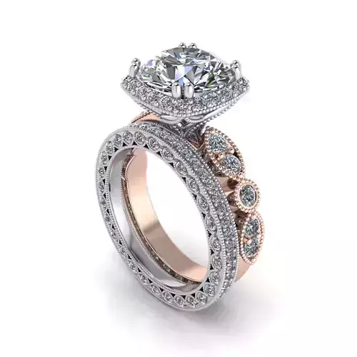 Matching Fashionable Rings R5 3D print model