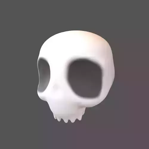 Cartoon Skull v2 001