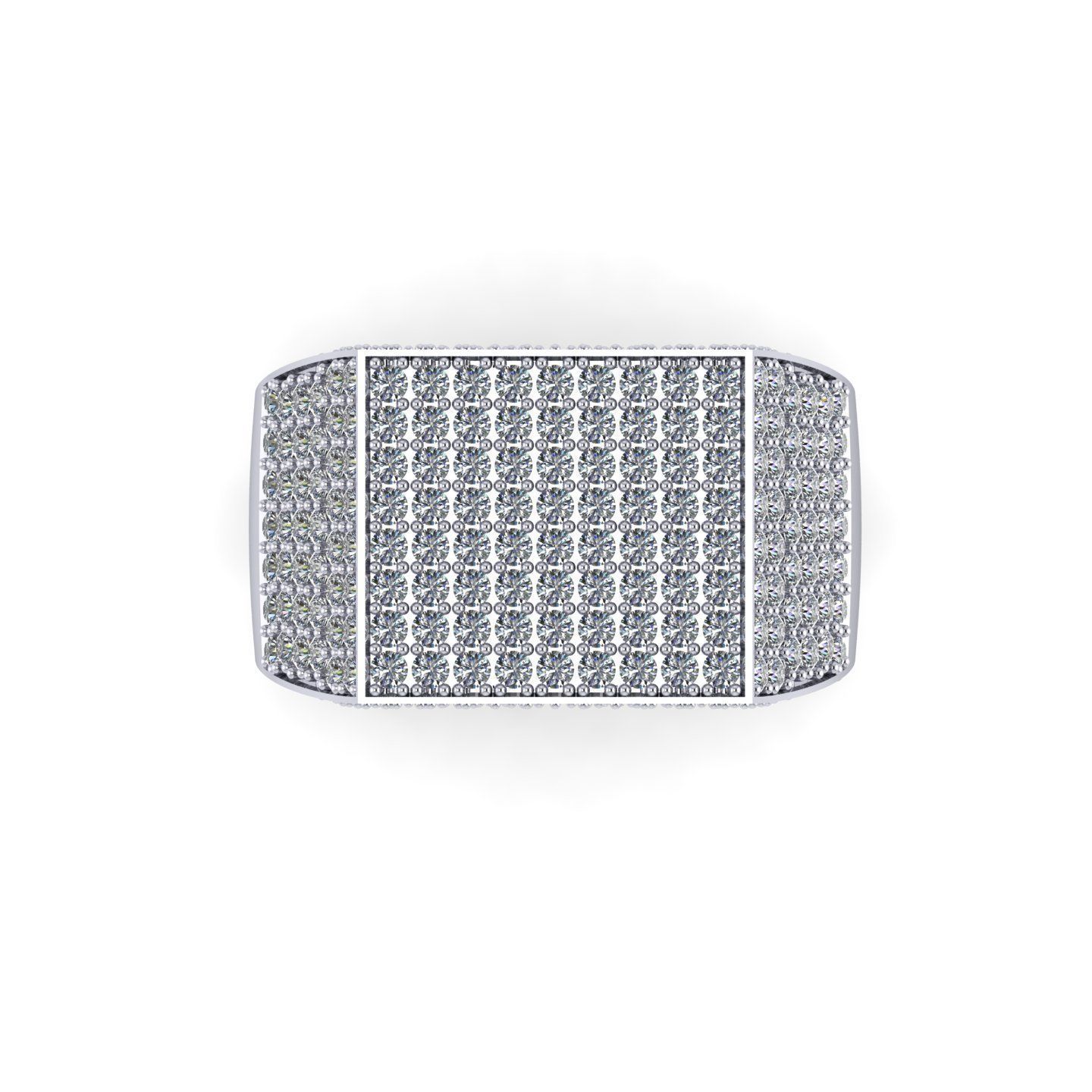 Men Diamond Ring R3 3D print model_3