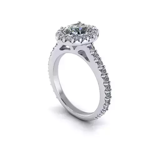 Side-stone Diamond Wedding Ring R59
