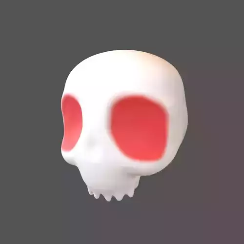 Cartoon Skull v2 002