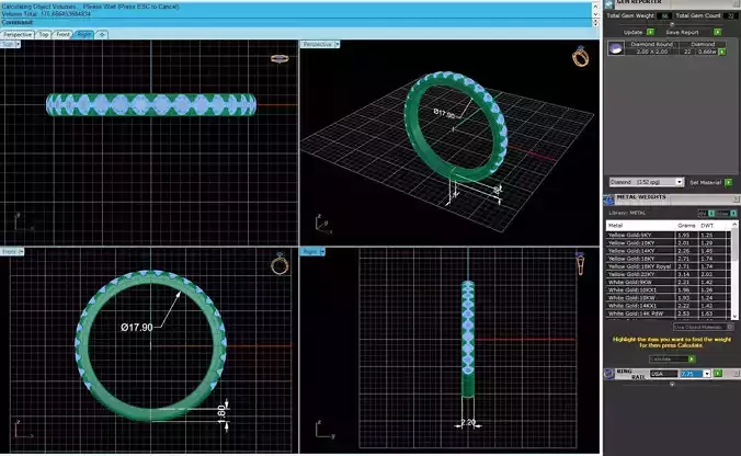 Women Diamond Wedding Ring R1