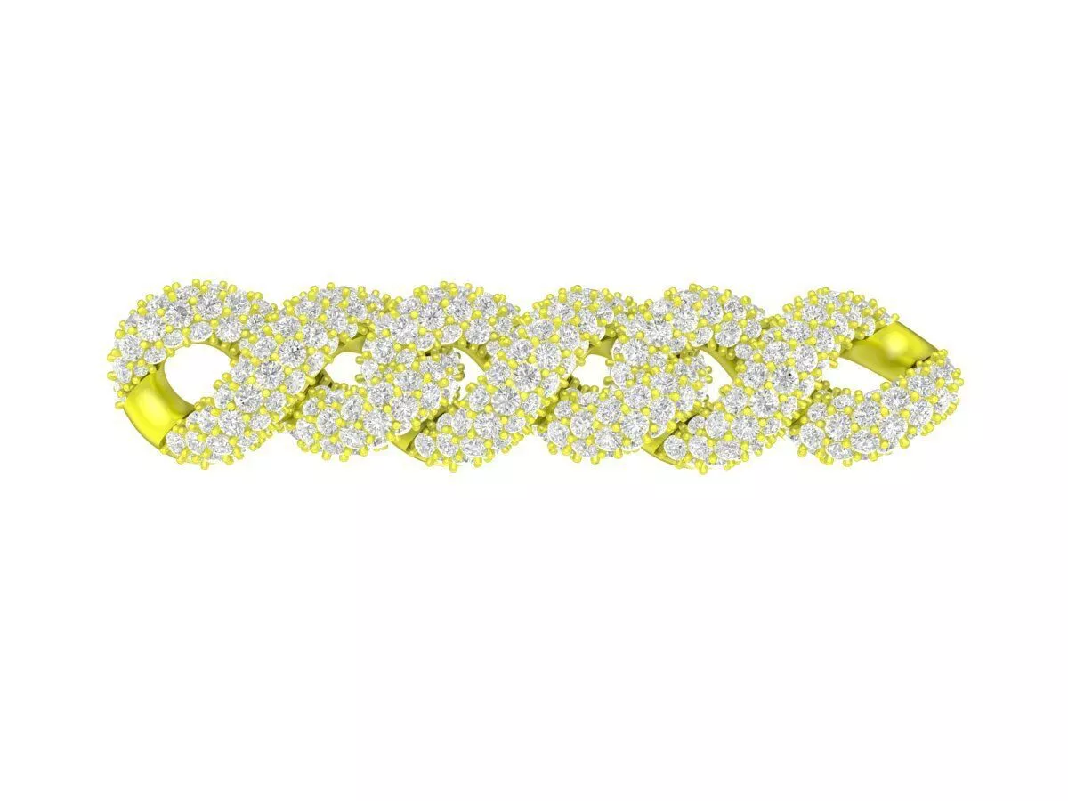 A7217 Diamond Bracelets for Men 3D print model