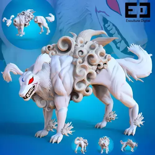 SESSHOMARU DEMON DOG 3D print model