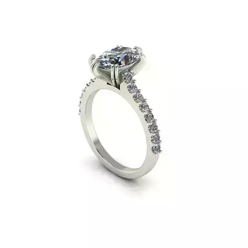Solitaire Diamond Engagement Ring R34