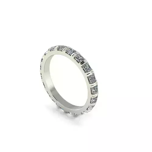 Women Diamond Engagement Ring R6 3D print model