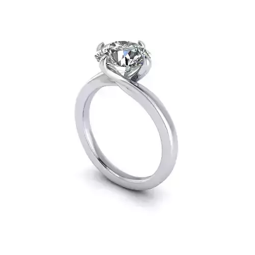 Solitaire Diamond Wedding Ring R2