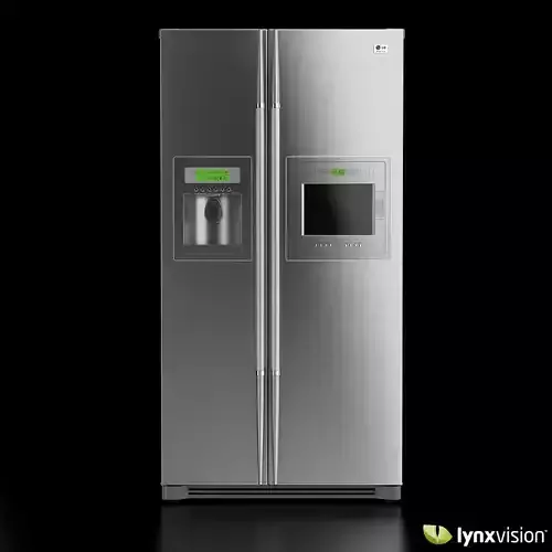 LG Side-by-Side Refrigerator 3D model