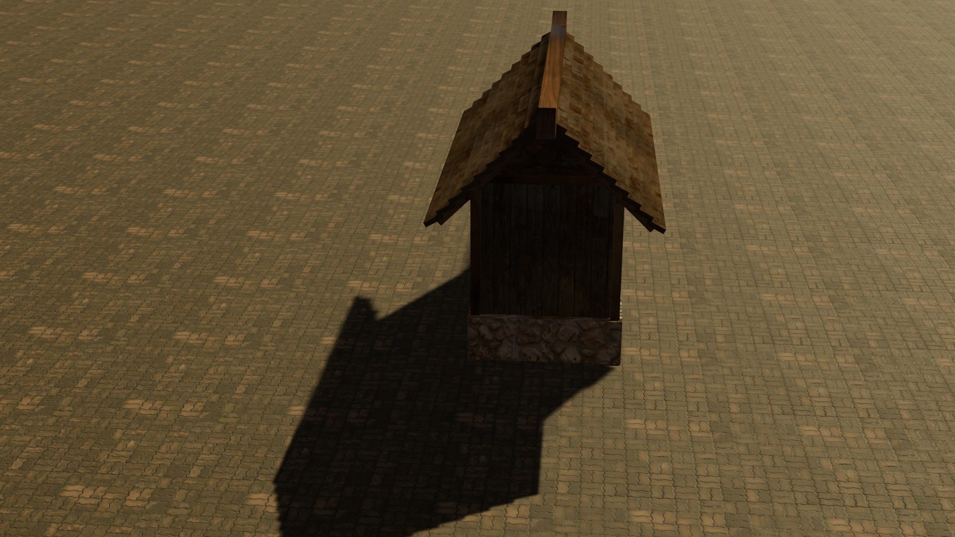 Medieval House 8 Free low-poly 3D model_15