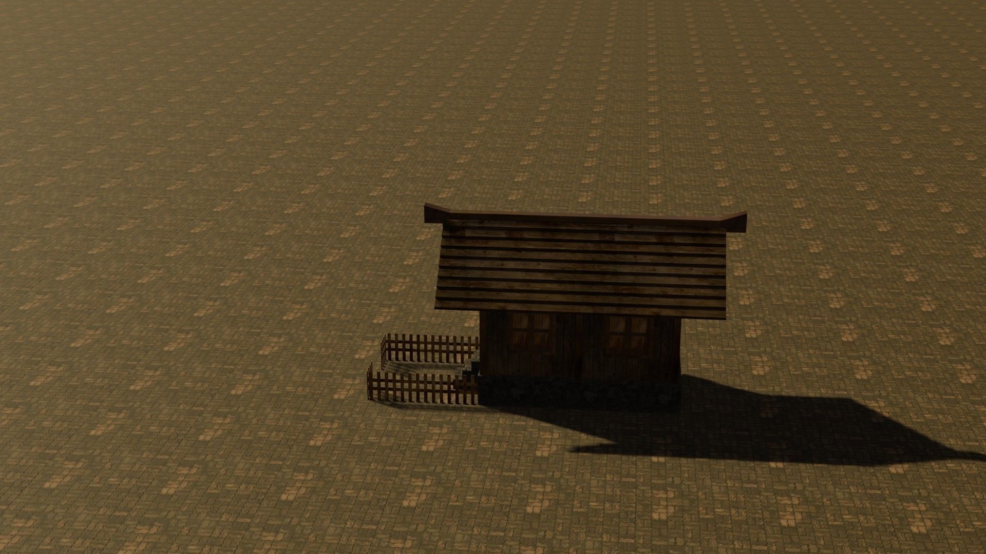 Medieval House 7 Free low-poly 3D model_9