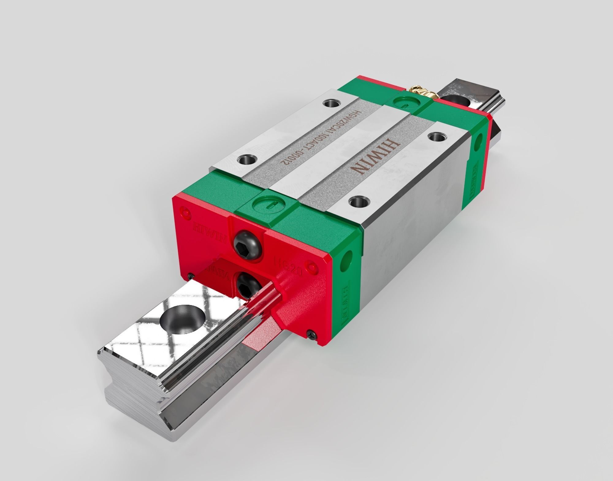 linear guide 3D model_1