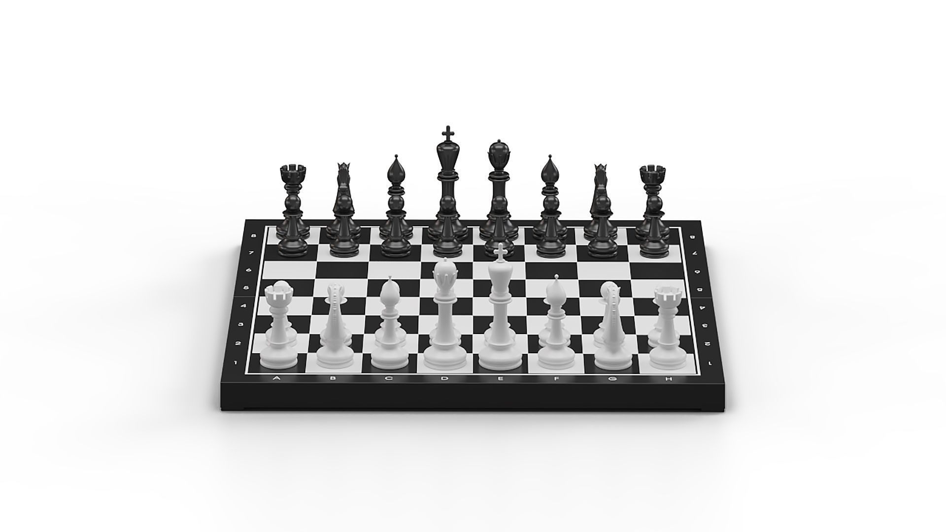 Chess Board 3D model_14