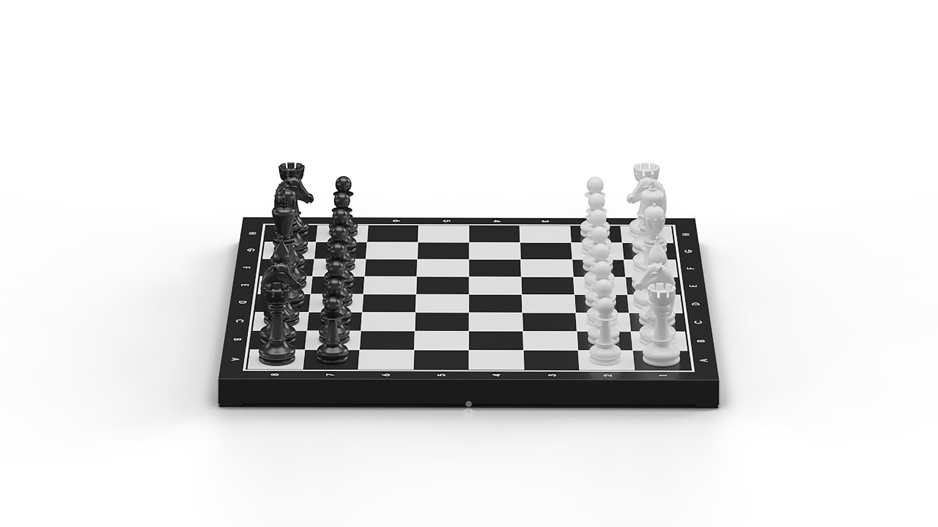 Chess Board 3D model_5